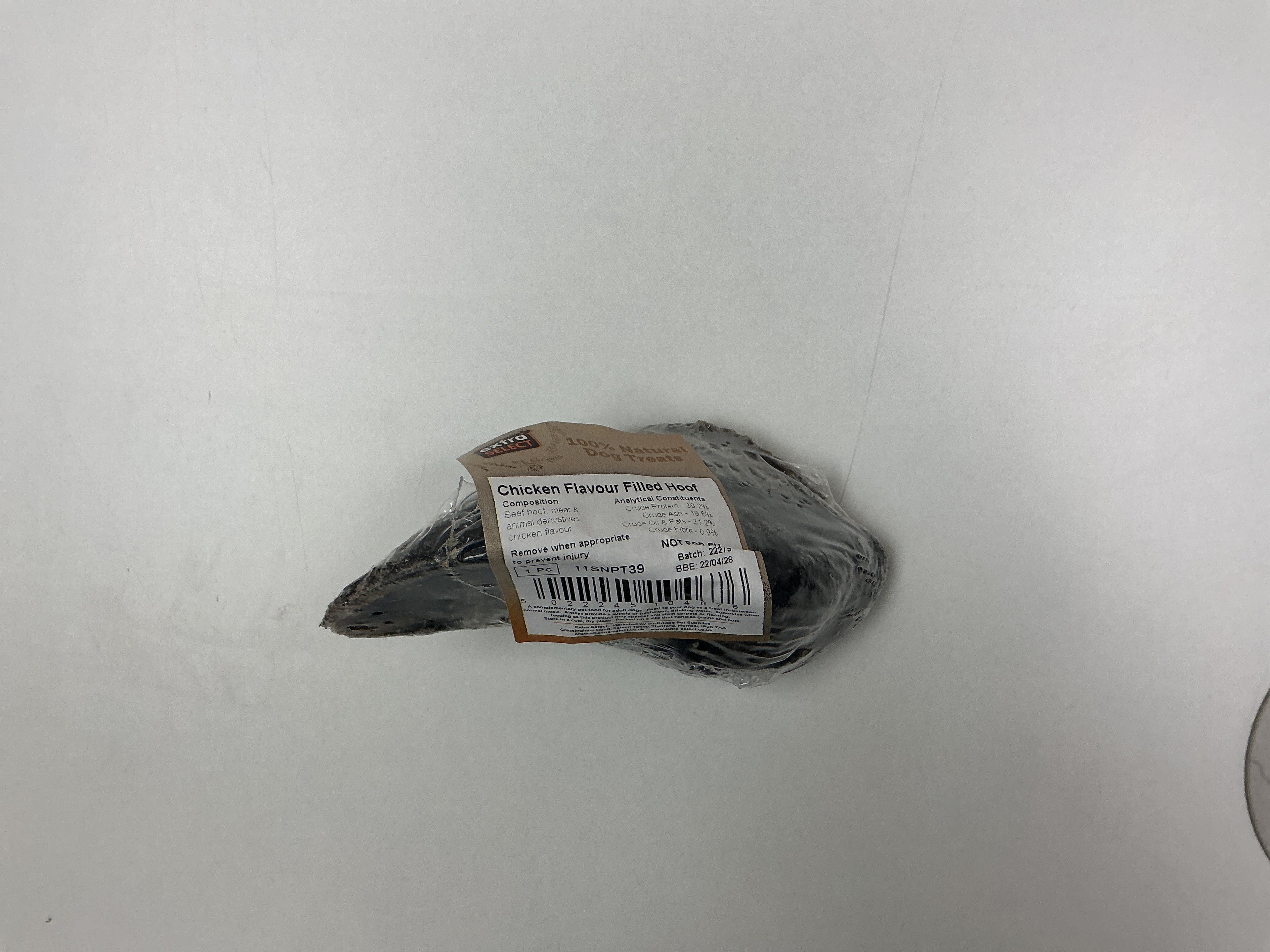 Extra select chicken filled hoof