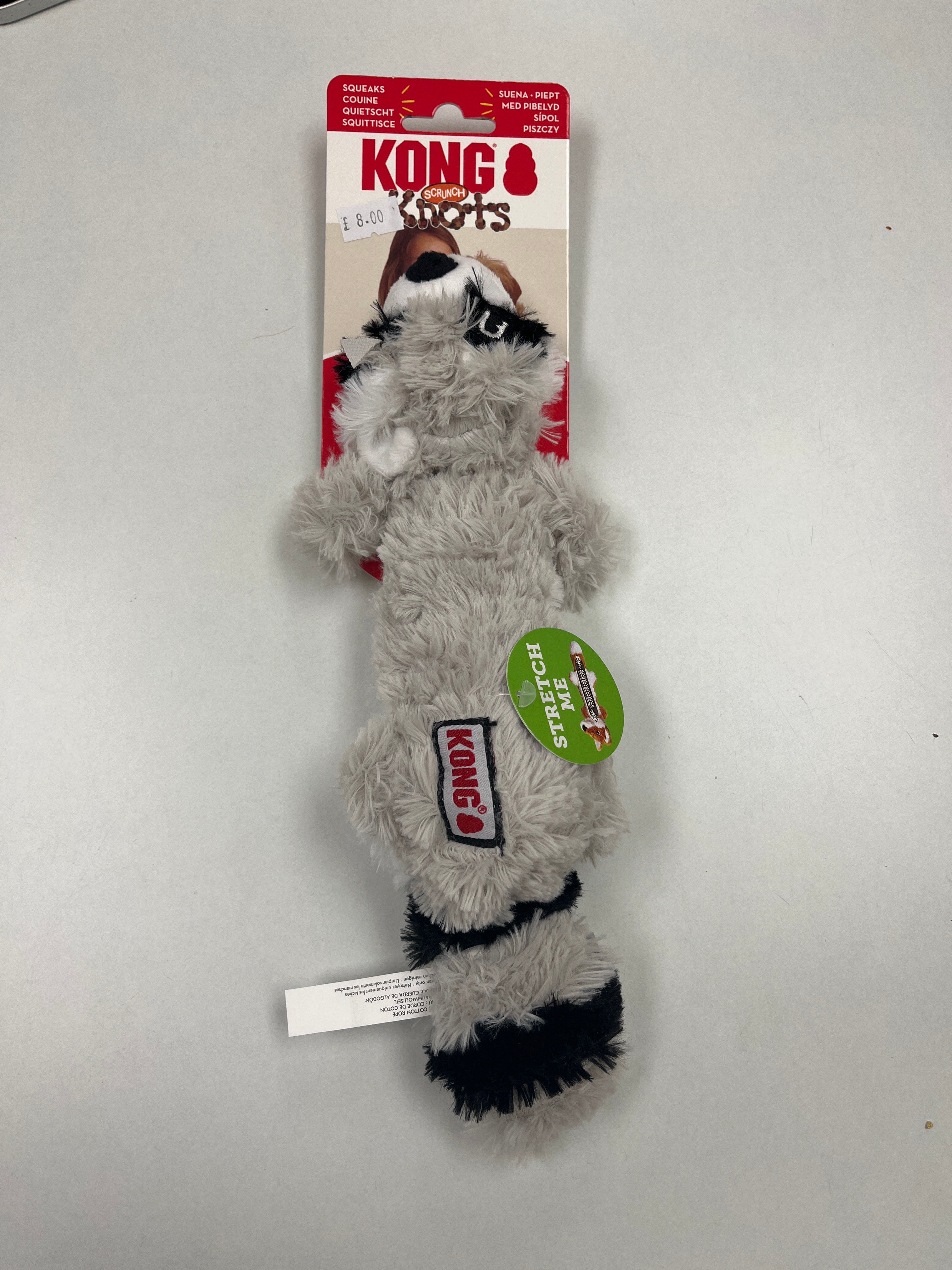 Kong Scrunch Knots Racoon Toy