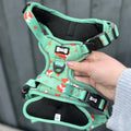 Inquisitive Fox No Pull Tactical Dog Harness – Green Fox Print