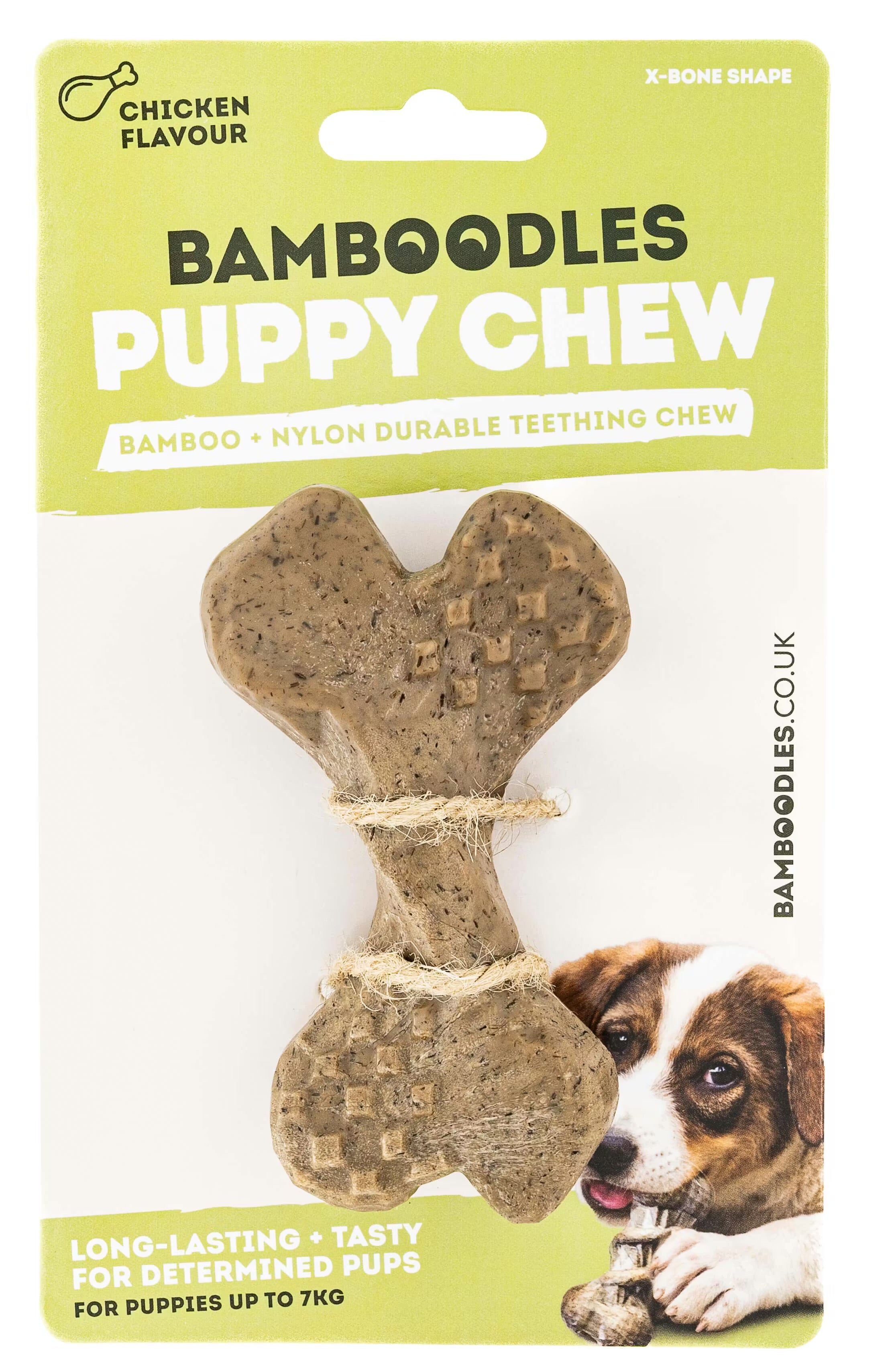 Bamboodles Puppy Chew Bone X Shaped