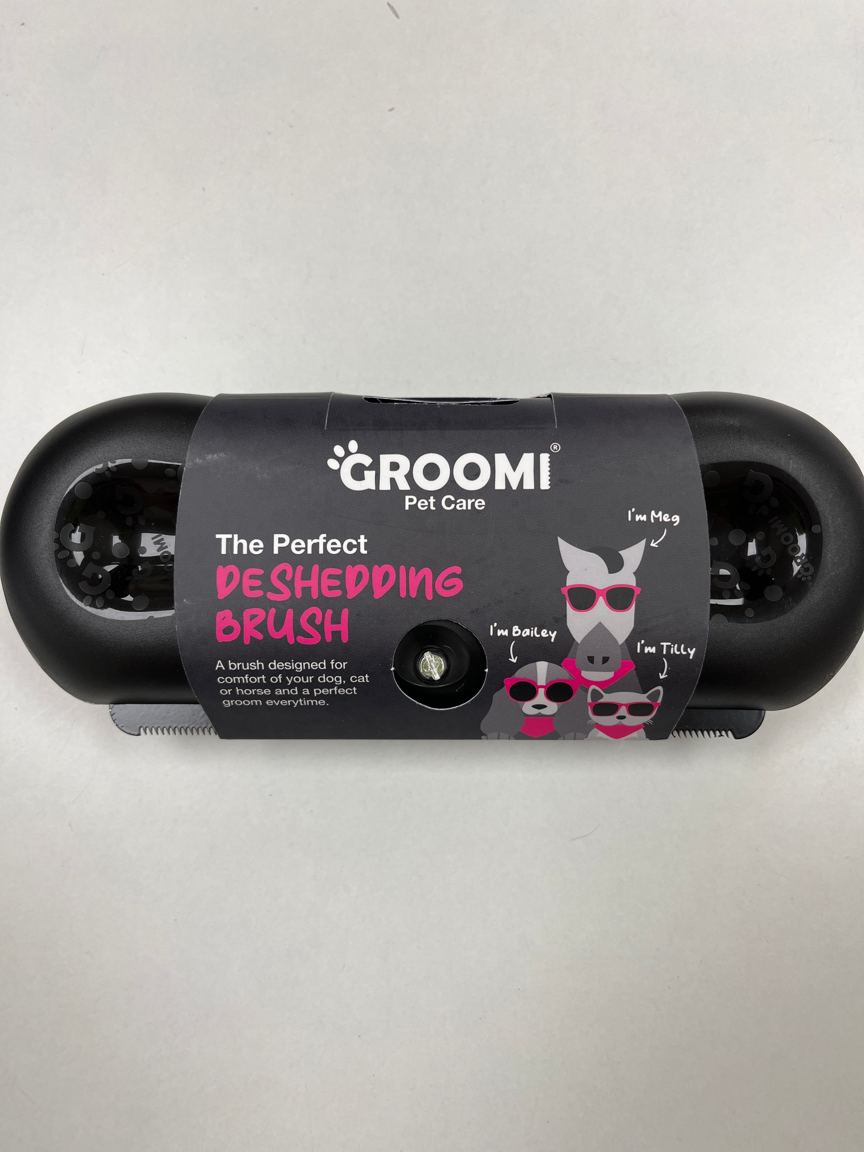 Groomi Pet care Deshedding Brush Black