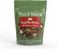 Pure & Natural Air Dried Beef Mini Bones Treats with Superfoods Raspberries & Spinach 100g