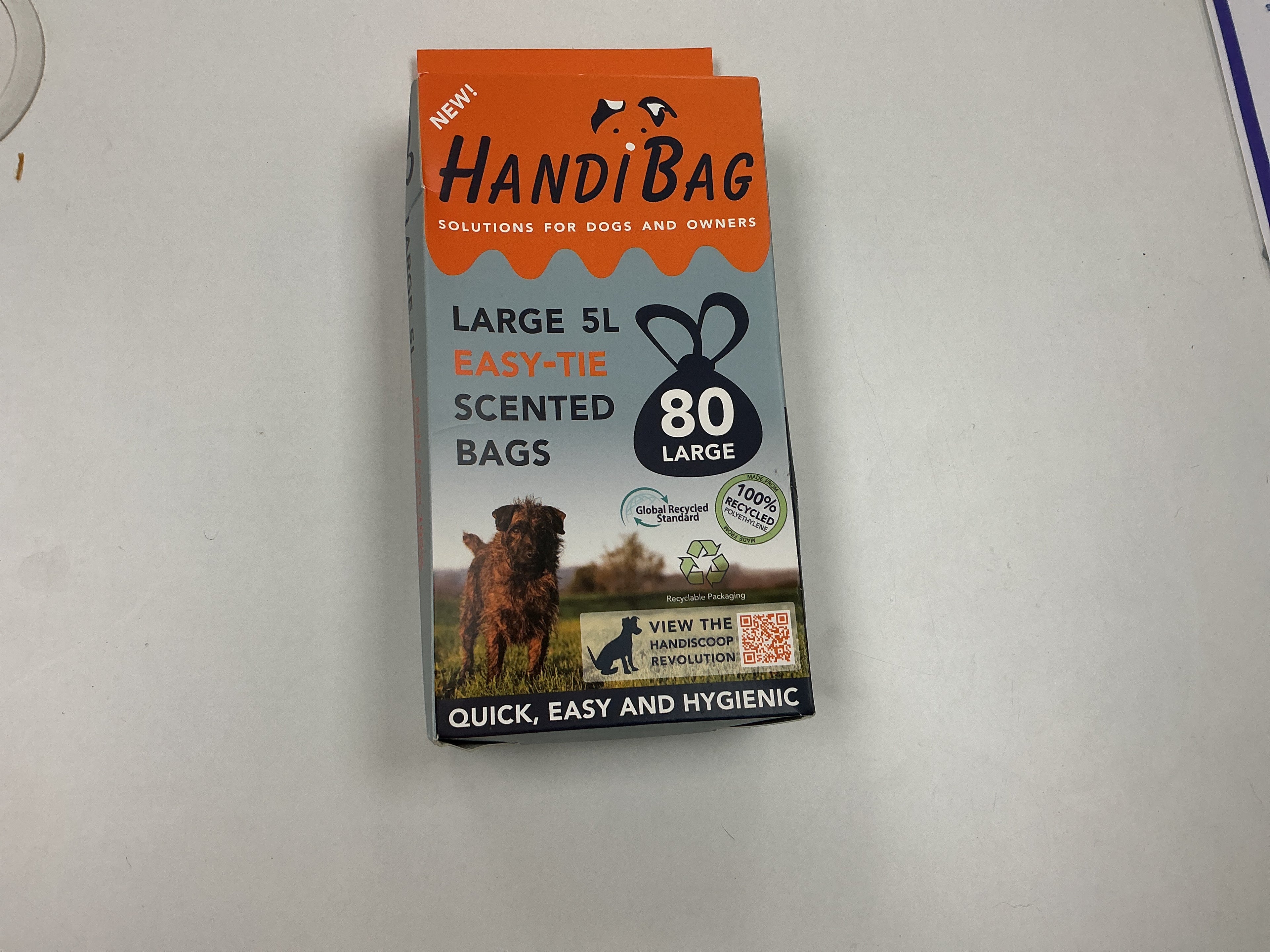 Handi Bag Large 5L Easy-Tie Scented Bags 80 Large