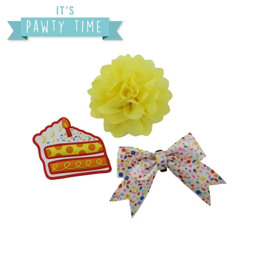 Ancol Birthday Collar Accessories - Yellow
