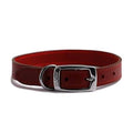 Ancol Classic Leather Collar Red 28-36cm Size 3