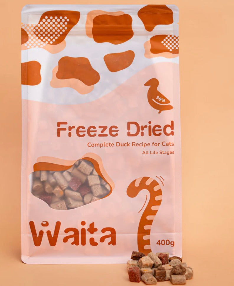 Waita Freeze Dried Complete Food for Cats - Duck 400g