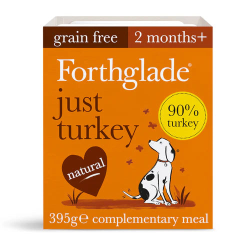 Forthglade Just 90 Percent Meat Grain Free Turkey 395g