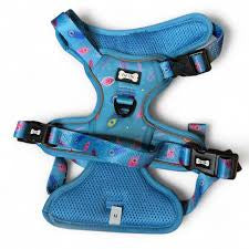 Pup Chic Peacock Power Tactical Harness (blue)