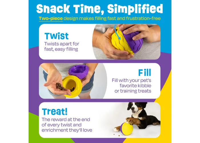 Brightkins Tough & Tumble 2 - Piece Treat Dispenser