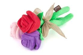 Puppy Love Rose Bouquet Plush Dog Toy