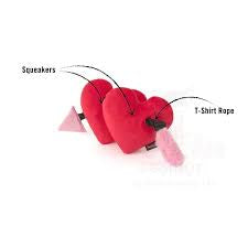 Puppy Love Fur-ever hearts Dog Toy