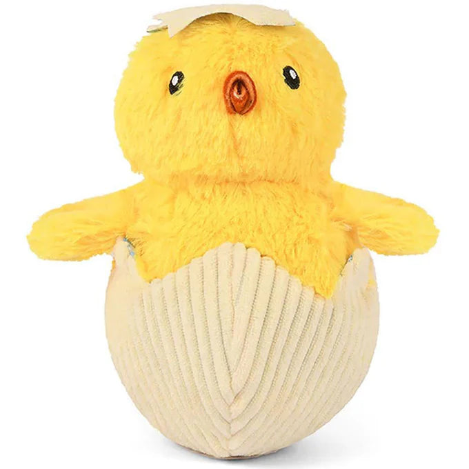 P.L.A.Y. Hippity Hoppity Hatching Chick Yellow Dog Toy