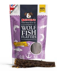 Skippers Dog Wolf Fish Flatties 70g