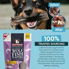 Skippers Dog Wolf Fish Flatties 70g