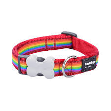Red Dingo Rainbow Red Dog Collar