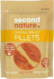 Second Nature Dog Treat Chicken Breast Fillets 100g