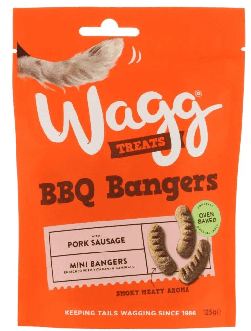 Wagg BBQ Bangers dog treats 125g