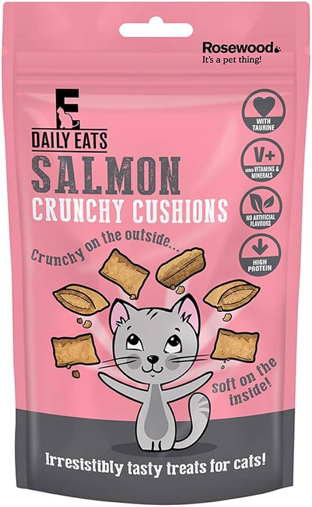Rosewood Daily Eats Cat Salmon Crunchy Cushions