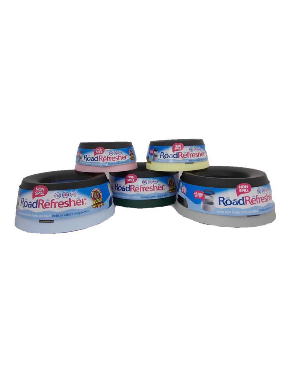 Road Refresher Non Spill Bowl Large Blue