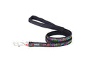 Red Dingo Black Squiggles Dog Lead Small