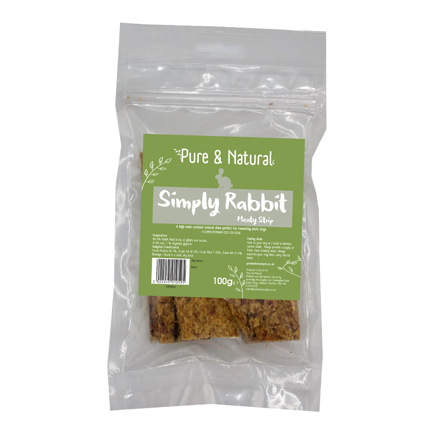 Pure & Natural Simply Rabbit Meat Strips