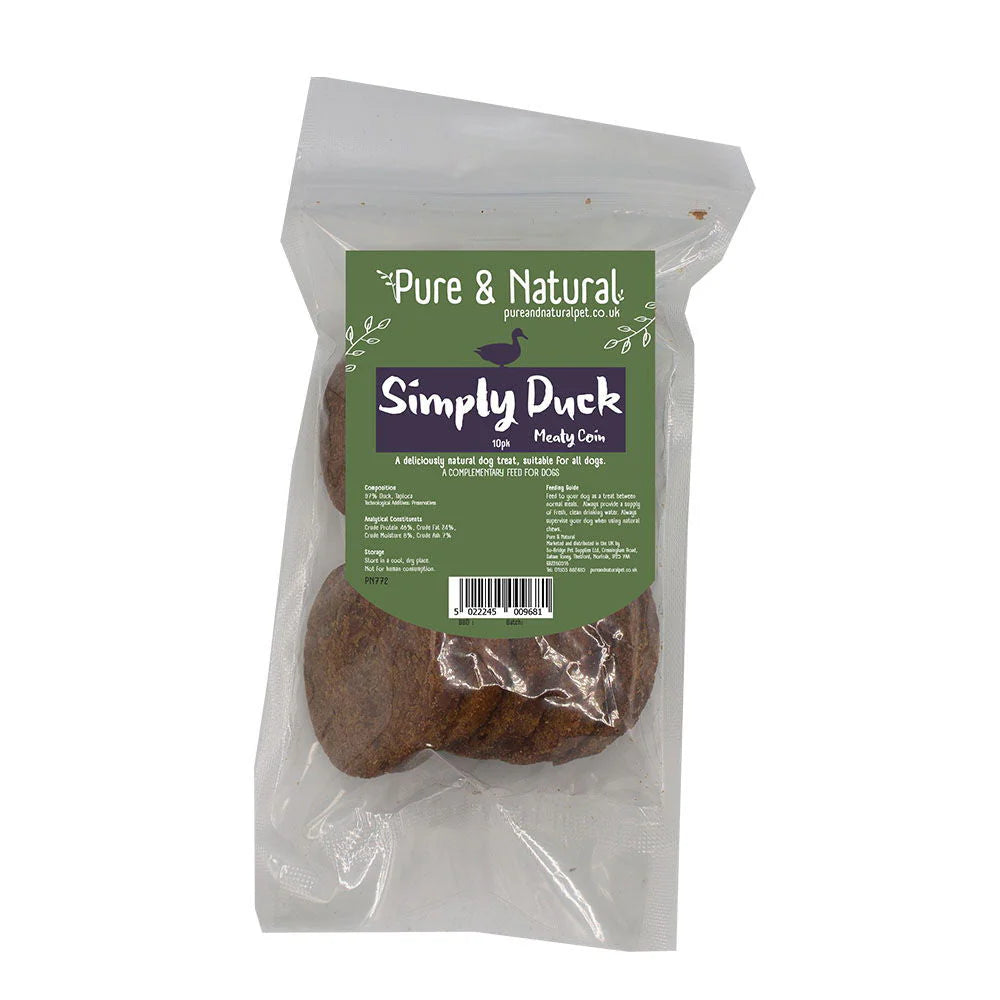 Pure & Natural Simply Duck Meaty Coins