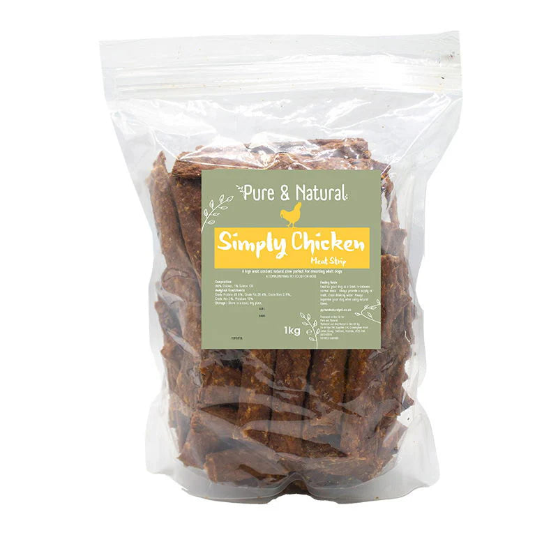 Pure & Natural Simply Chicken Meat Strips 1kg
