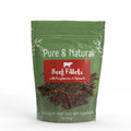 Pure & Natural Air Dried Beef Fillets Treats with Superfoods Raspberries & Spinach 100g