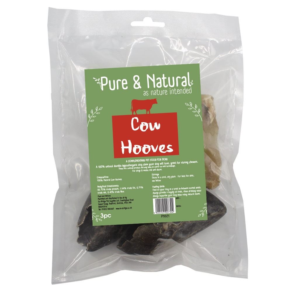 Pure & Natural Cow Hooves 3pk