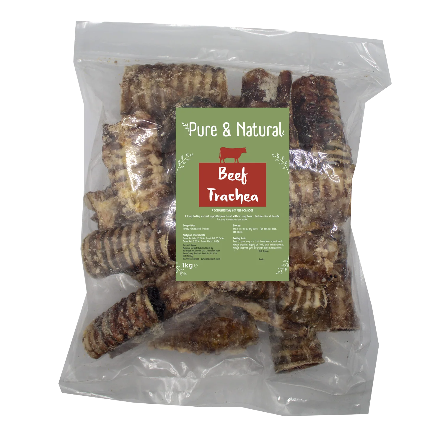 Pure & Natural Beef Trachea 1kg