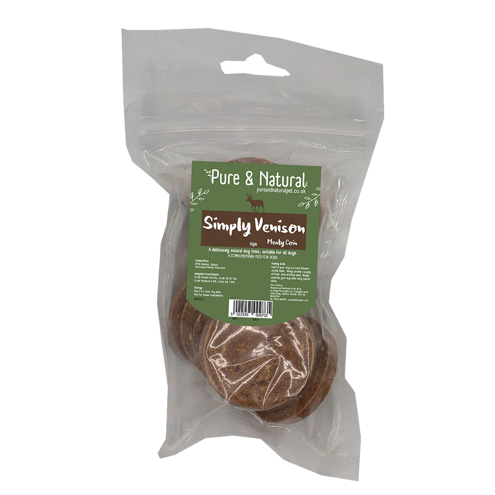 Pure & Natural Simply Meaty Coins Venison x10