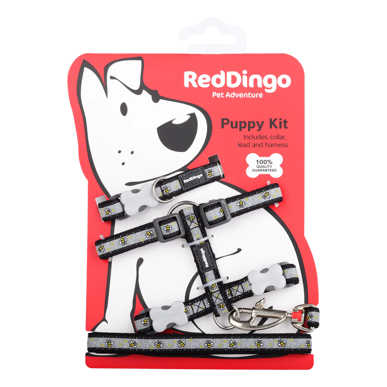 Red Dingo Puppy Pack Bumble Bee Black
