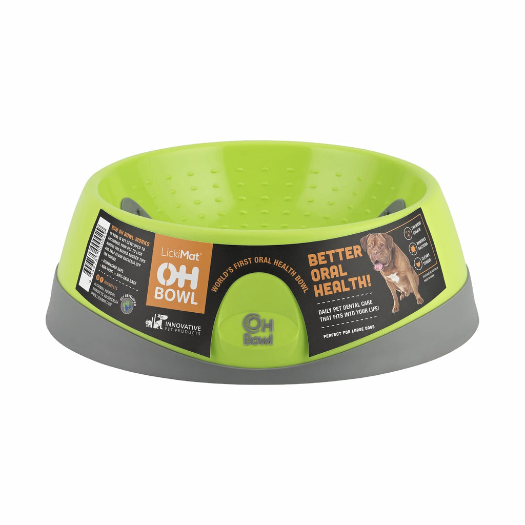 LickiMat Dog OH Bowl Large Green