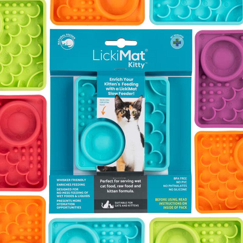 LickiMat Cat Kitty Turquoise