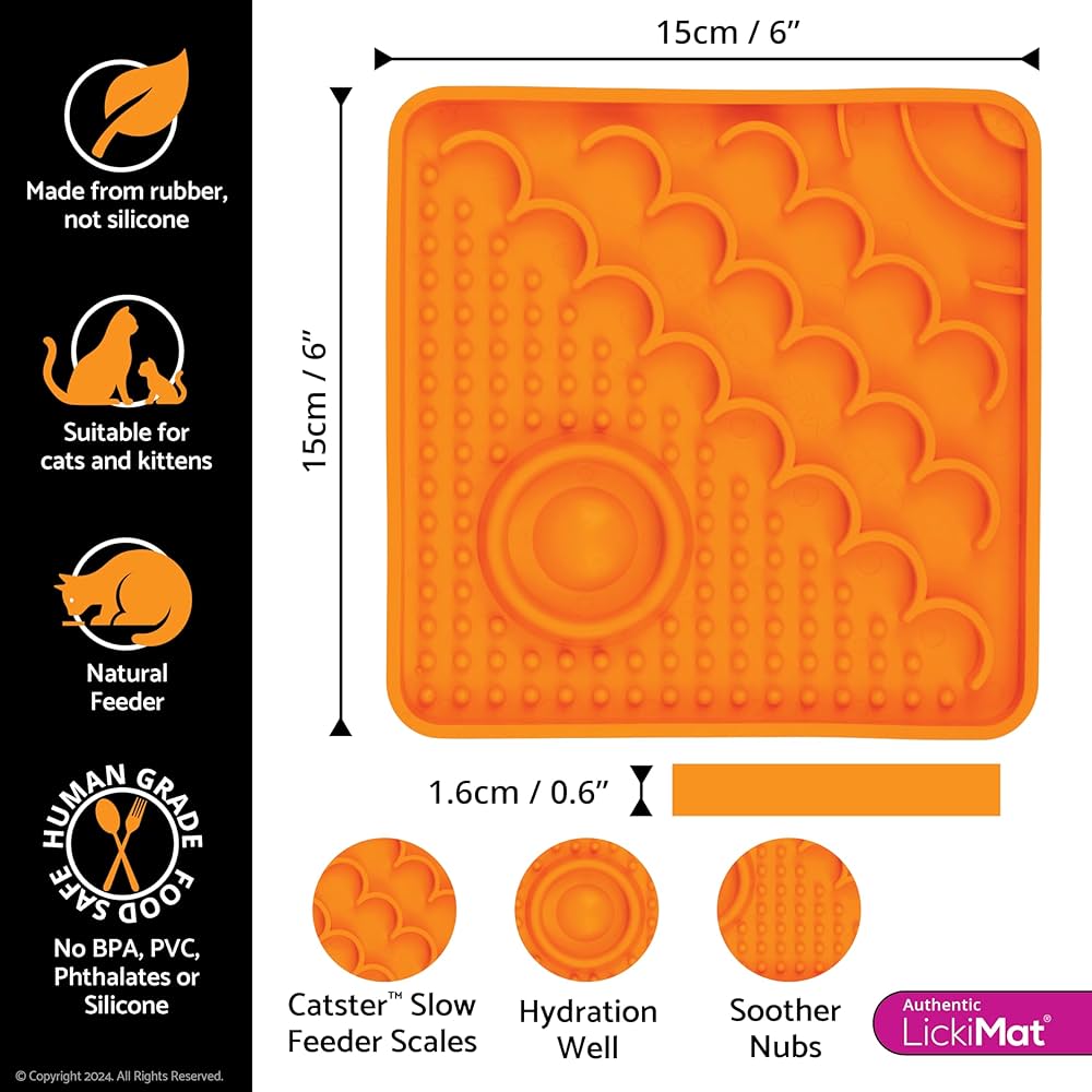LickiMat Cat Catster Orange