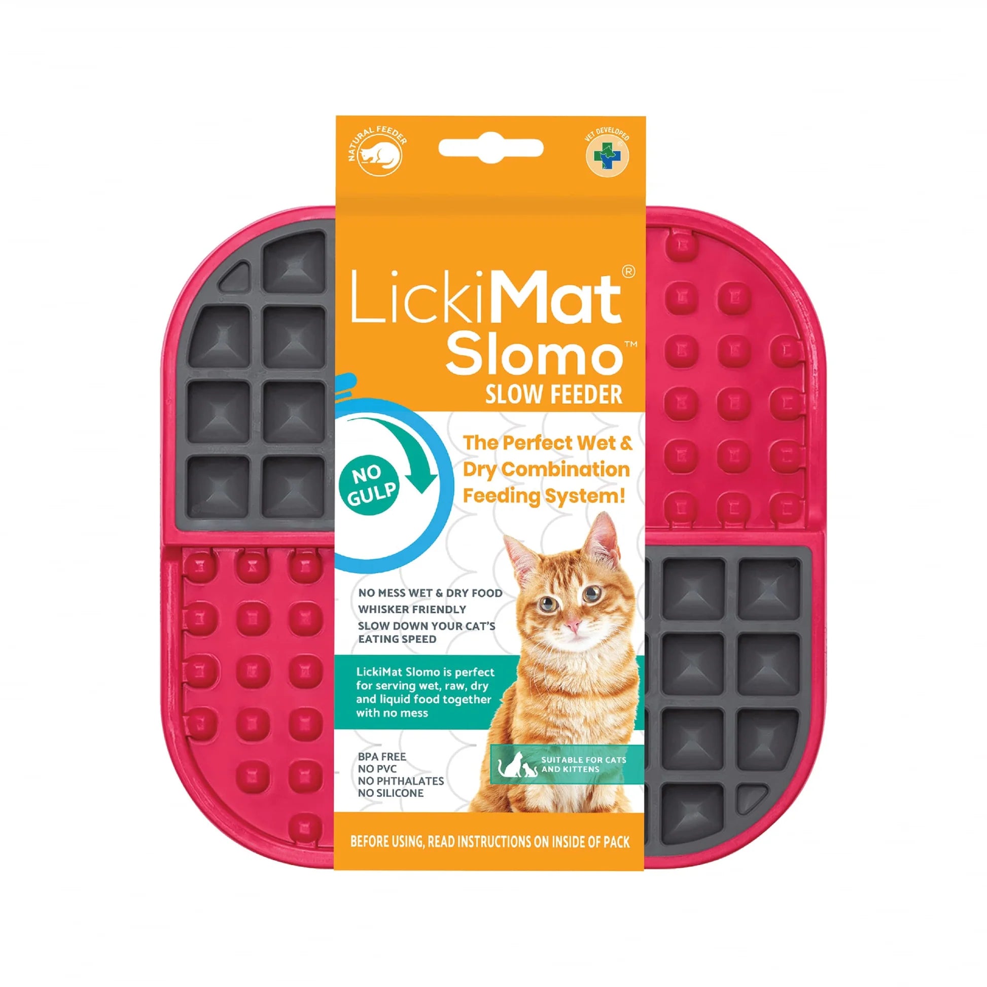 LickiMat Cat Slomo Red