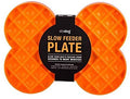 LickiMat Dog Slow Feeder Plate Small Orange