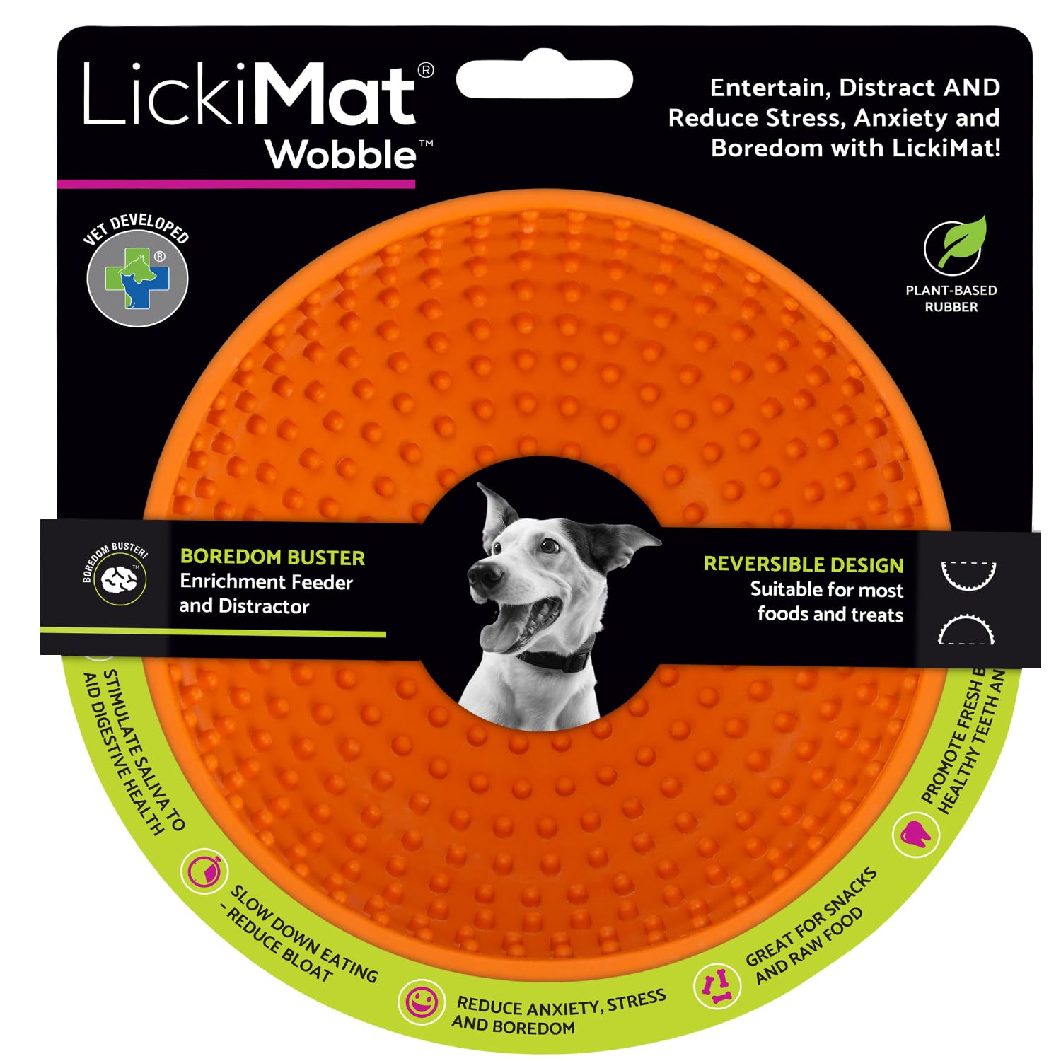 LickiMat Dog Wobble Orange