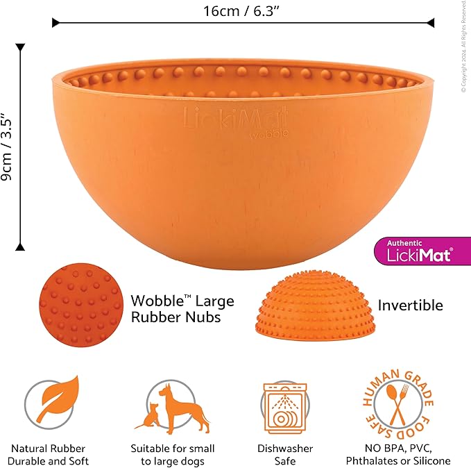 LickiMat Dog Wobble Orange
