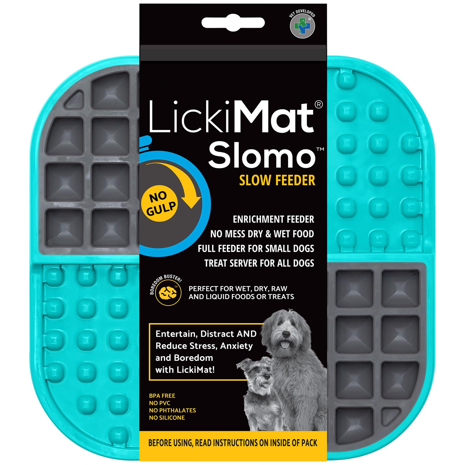LickiMat Dog Slomo Turquoise