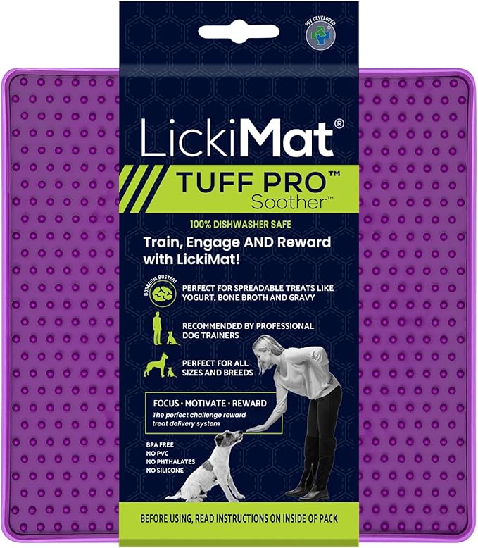 LickiMat Dog Soother Tuff Purple