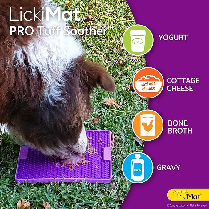LickiMat Dog Soother Tuff Purple