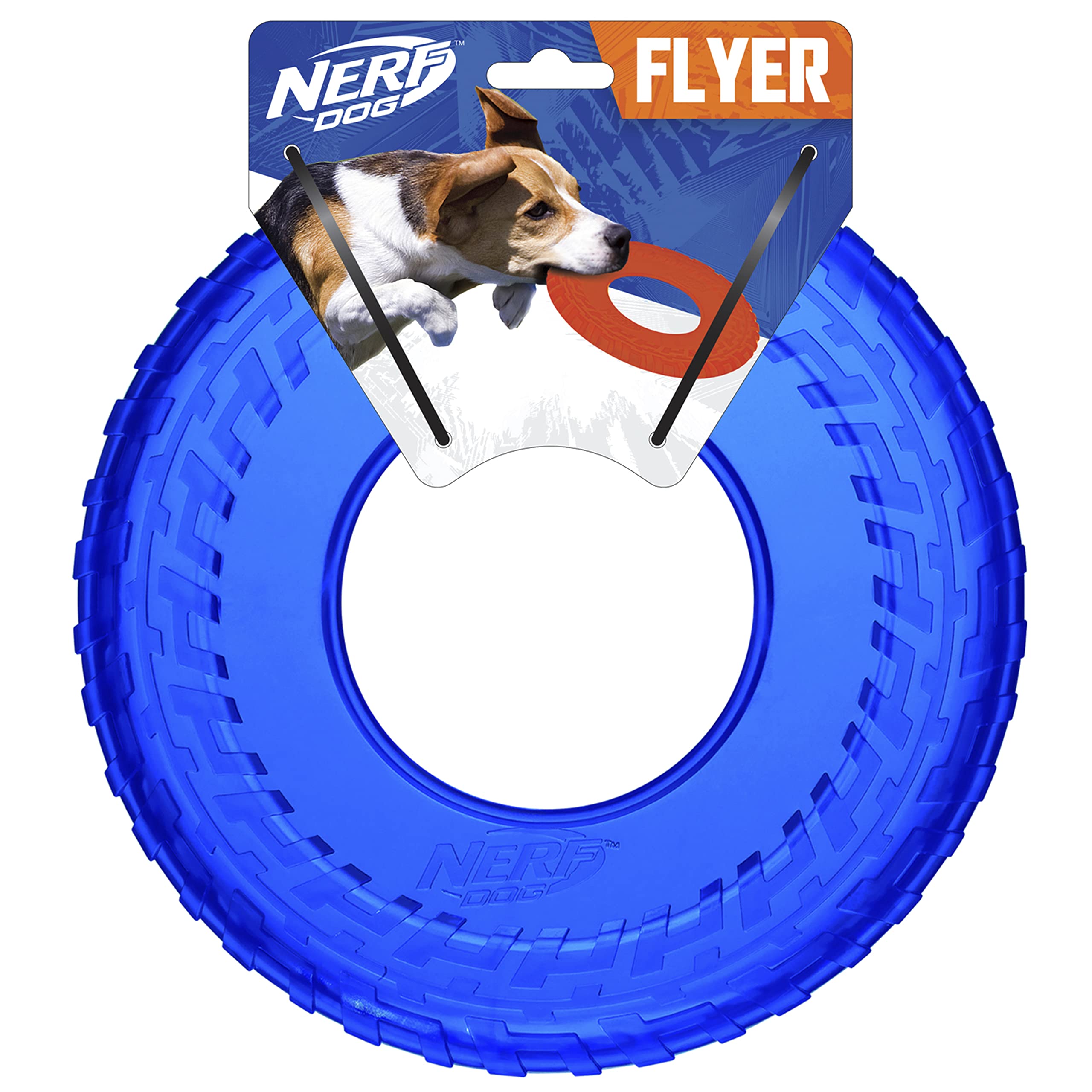 Nerf Dog Tire Flyer 10in Blue