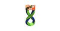 Nerf Dog Nylon Square Braided Twisted Infinity Tug 12in Blue/Green