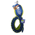 Nerf Dog Nylon Squeak Vortex Chain Tug 25in Blue/Green