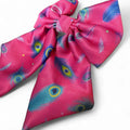 Pup Chic Peacock Power Sailor Bow pink