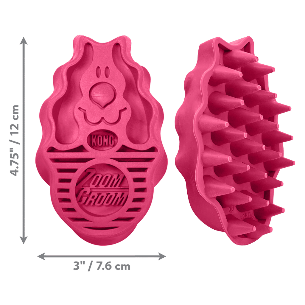 KONG Zoom Groom Raspberry Large