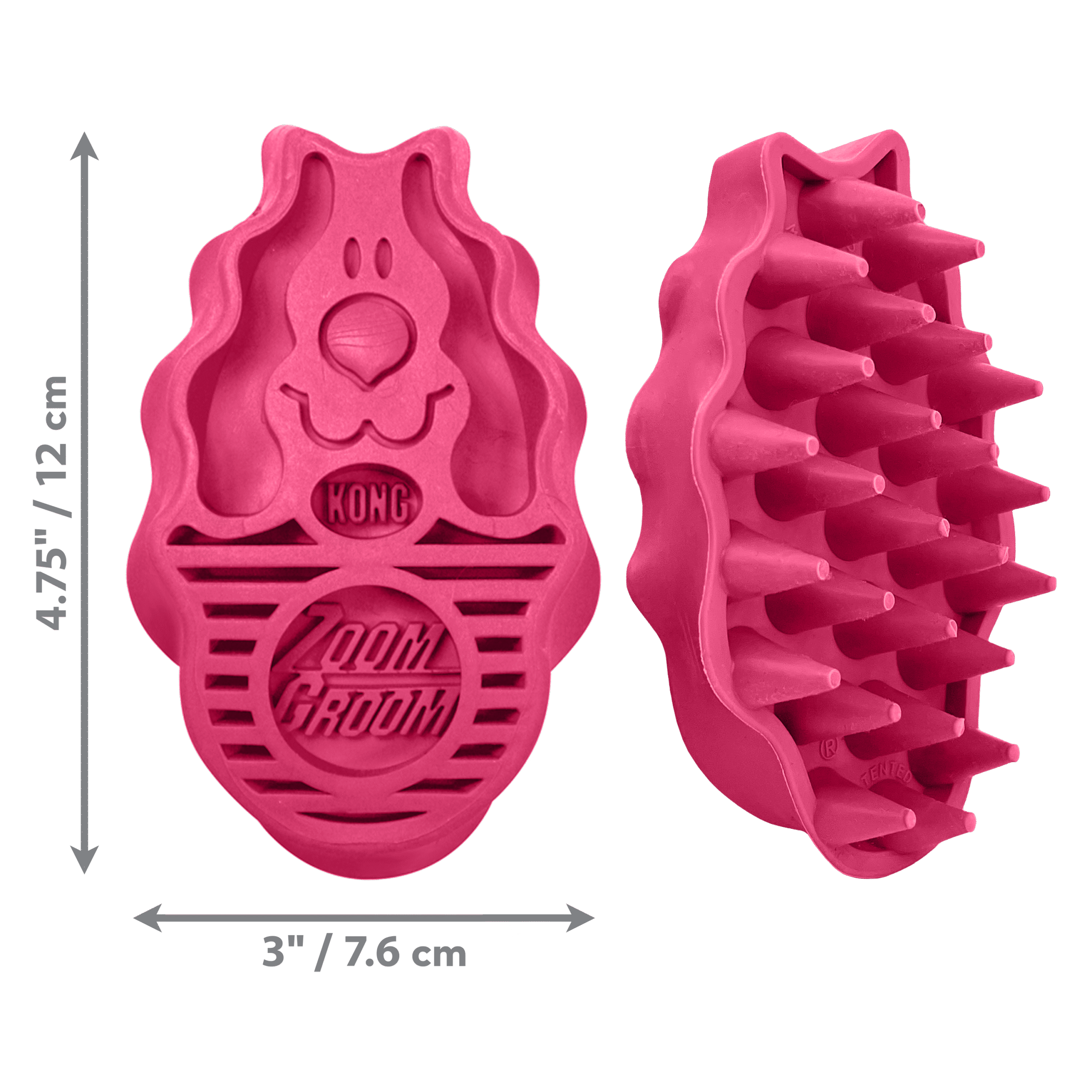 KONG Zoom Groom Raspberry Large