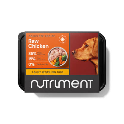 Nutriment Complete Raw Chicken Adult Working 500g