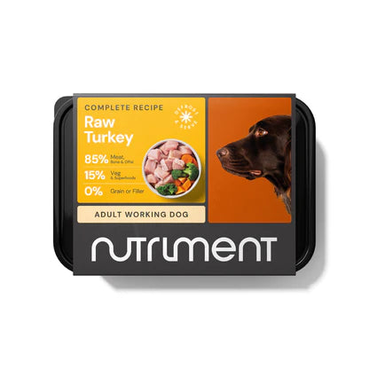Nutriment Complete Raw Turkey Adult Working 500g